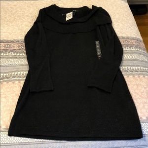 Off the shoulder black sweater